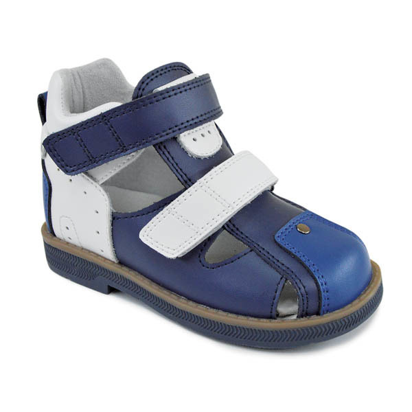 Сандали ортопедические Ортобум для мальчиков 47037-01 темно-синий/синий/белый