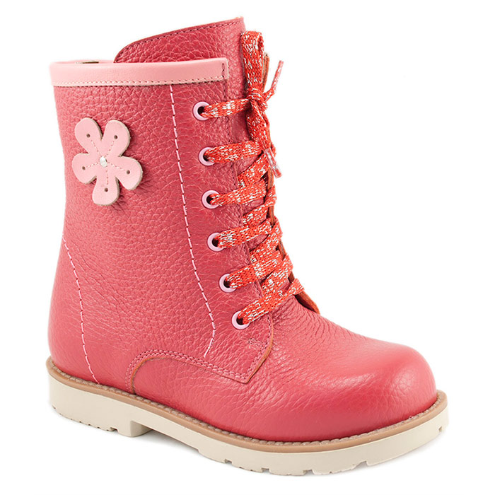 Сапожки Мега Ортопедик утепленные для девочек 409 23-24 красные