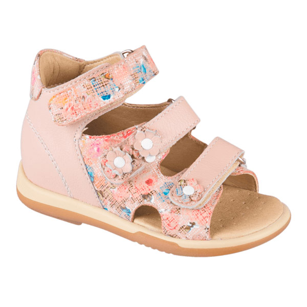 Сандали ортопедические Твики для девочек TW-138 бежевый/розовый