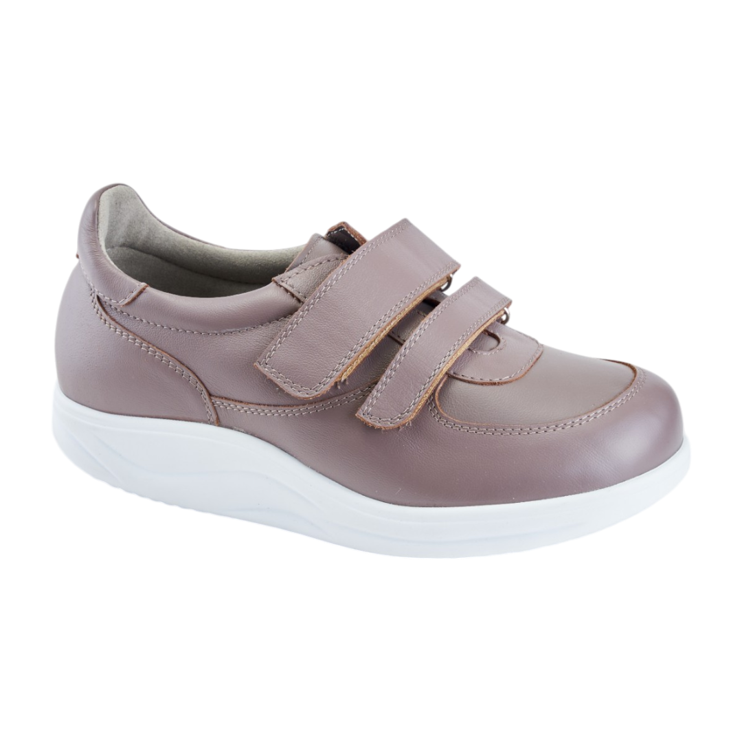 Полуботинки ортопедические Ортомода женские 82377-Х-528 СД серо-коричневые.