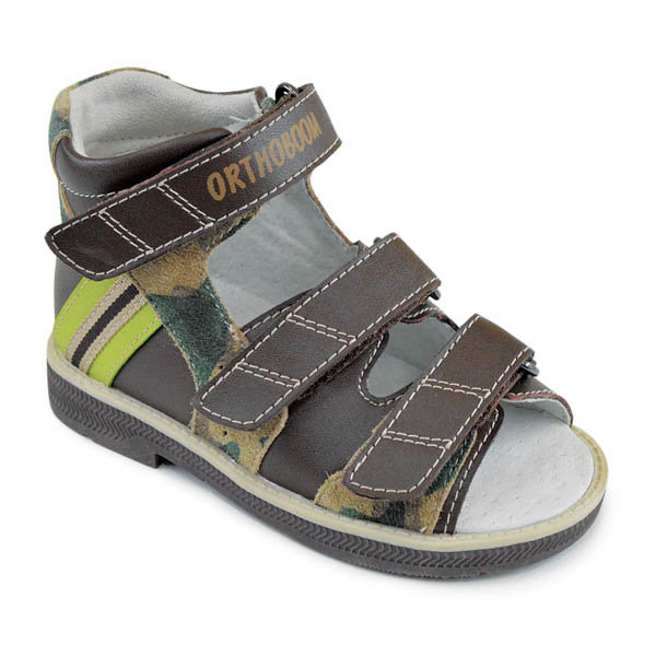 Сандали ортопедические Ортобум для мальчиков 25057-03 коричневые
