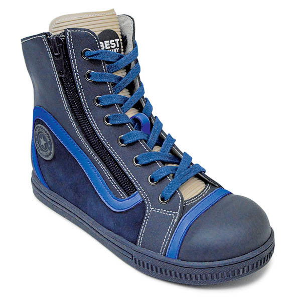 Кроссовки ортопедические Ортобум для мальчиков 31057-01 синий/голубой