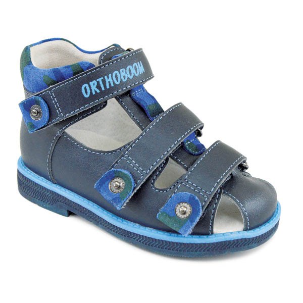 Сандали ортопедические Ортобум для мальчиков 47057-05 темно-синий/синий