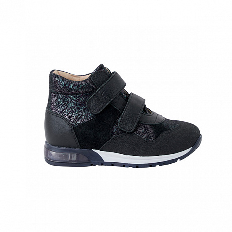 Кроссовки ортопедические Твики для девочек TW-440-9 черный/кристалл со светодиодами. Изображение 2 из 4