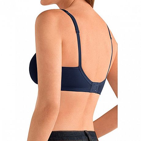 Бюстгальтер без косточек Amoena для фиксации экзопротеза Mara SB 44416 темно-синий. Изображение 2 из 2