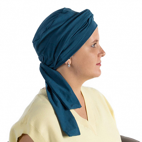 Убор головной Golova Мари 77-19-O-PETROL петроль. Изображение 2 из 3