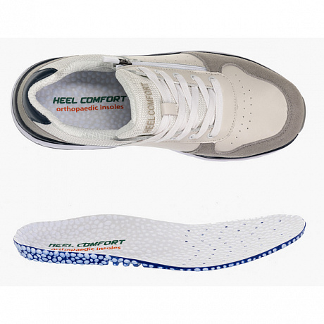 Кроссовки ортопедические Heel Comfort мужские HC-23074 белый/серый. Изображение 5 из 5