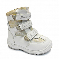 Ботинки ортопедические Сурсил-Орто зимние для девочек A43-043 белые.