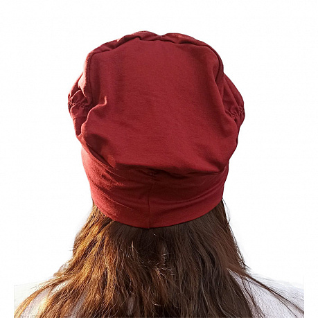 Убор головной Golova Диана 47-27-O-MARS марсала. Изображение 3 из 3