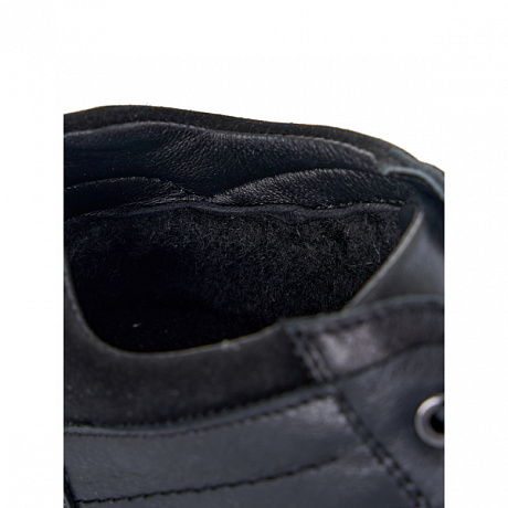 Полуботинки Dr. Spektor с шерстью мужские Ш2753-К черные. Изображение 3 из 5