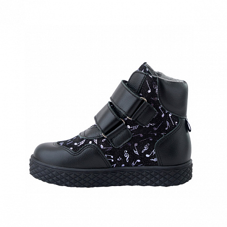 Ботинки ортопедические Твики утепленные для девочек TW-326-4 черный комбинированный. Изображение 3 из 4