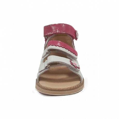 Сандали ортопедические Твики для девочек TW-124 6 белый/фуксия. Изображение 2 из 3